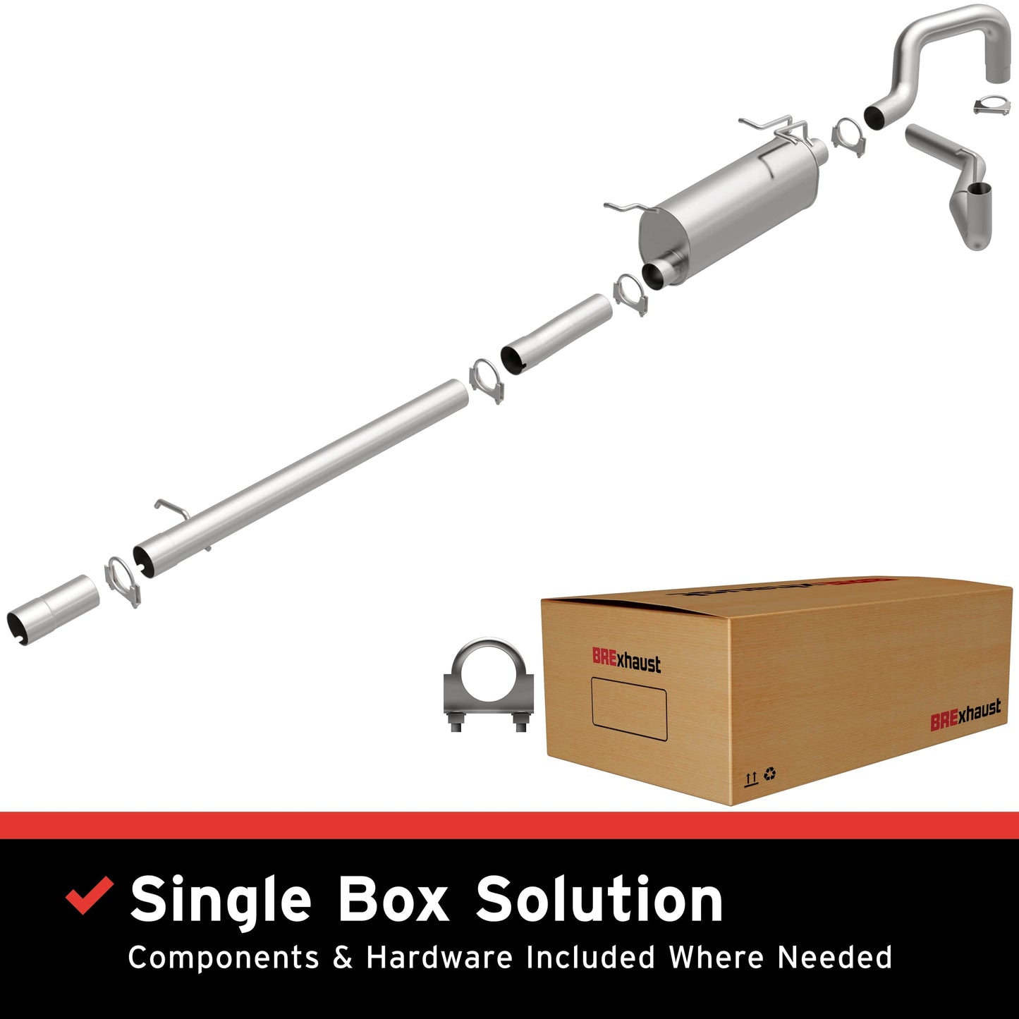 BRExhaust 1999-2004 Ford Direct-Fit Replacement Exhaust System