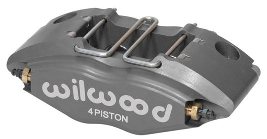 Wilwood Powerlite Brake Caliper - 4 Piston - Gray - 11.00 in OD x 0.500 in Thick Rotor - 5.08 in Radial Mount