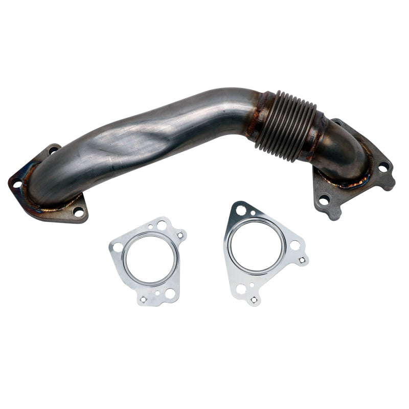 Wehrli 01-04 Chevy 6.6L Duramax LB7 2in SS Pass. Side Up Pipe w/Gaskets (WCF100654)