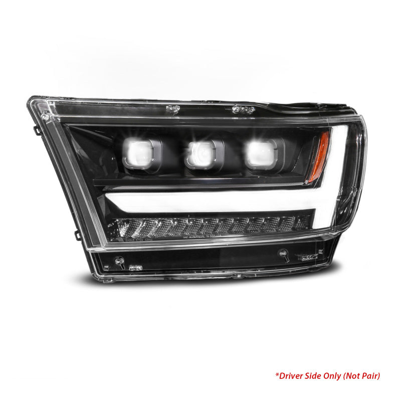 ANZO Full LED Proj Headlight DRL/SeqSig Black Driver Side | RAM 1500 (19-24) (111628A-L)