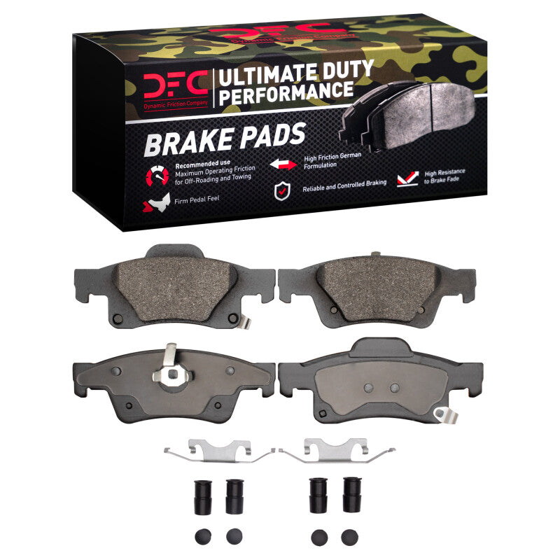 DFC Ultimate Duty Perf Brake Pads & Hardware Kit (REAR): Dodge Durango (11-25)