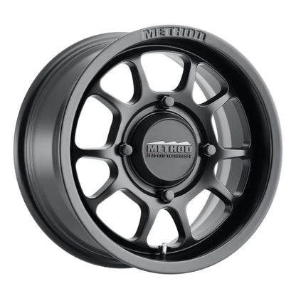 (set of 4) Method MR409 UTV Bead Grip Matte Black | 15x10" +0mm | 4x136mm Wheel