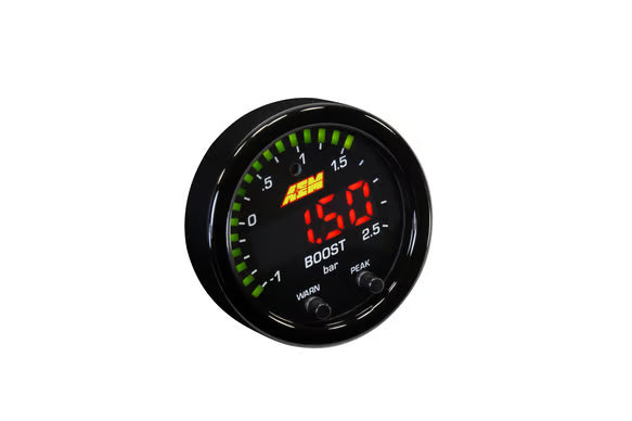 AEM Gauges X-Series 35PSI/2.5BAR Boost Pressure Display Gauge (30-0306)
