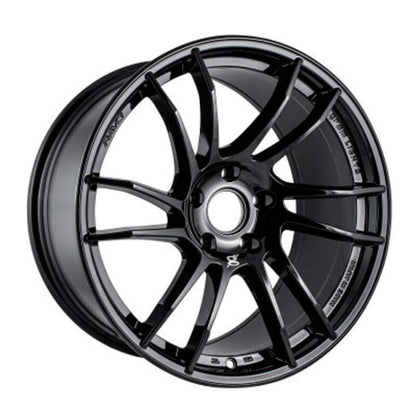 Gram Lights 57XR 18x9.5 +38 5x114.3 Glossy Black-WheelFlip