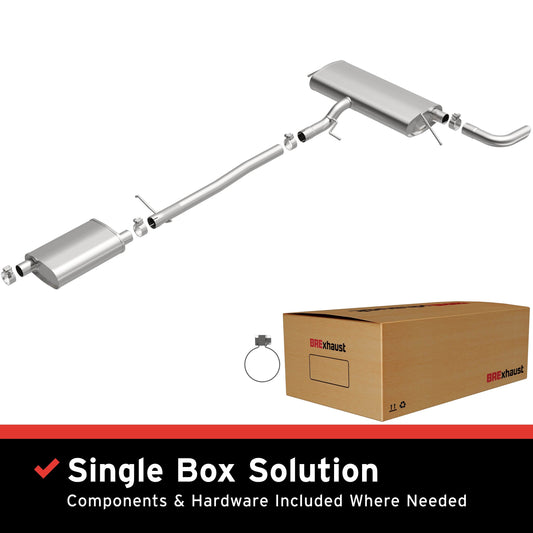 BRExhaust Stainless Steel Direct-Fit Replacement Exhaust System 116-0020