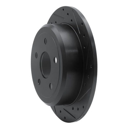 DFC Rear Right D&S Black Brake Rotor: Jeep Wrangler (07-18)