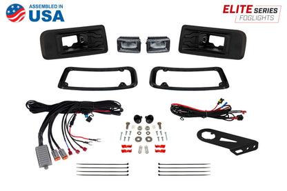 Diode Dynamics 2022+ Ford Maverick Elite Series Add-On LED Fog Light Kit Yellow