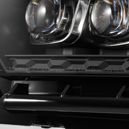 AlphaRex 10-12 Ford Mustang MK II NOVA-Series LED Projector Headlights Black