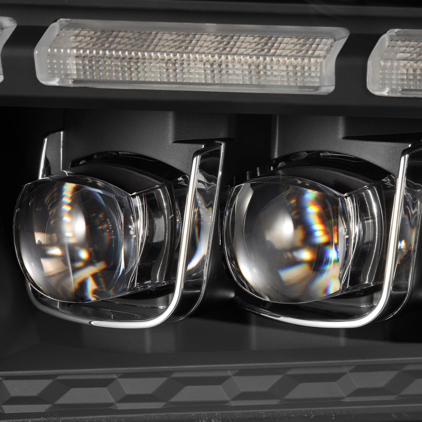 AlphaRex 10-12 Ford Mustang MK II NOVA-Series LED Projector Headlights Black