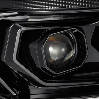 AlphaRex 10-13 Toyota 4Runner PRO-Series Halogen Projector Headlights Alpha-Black