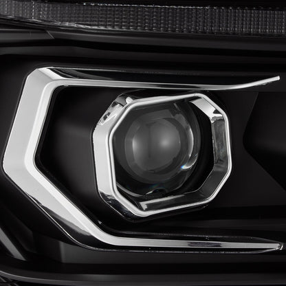 AlphaRex 10-13 Toyota 4Runner PRO-Series Halogen Projector Headlights Black