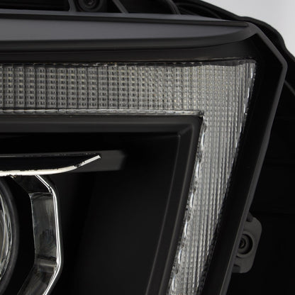 AlphaRex 10-13 Toyota 4Runner PRO-Series Halogen Projector Headlights Black