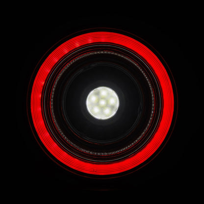 AlphaRex 10-15 Ferrari 458 NOVA-Series Prismatic LED Tail Lights Red Clear