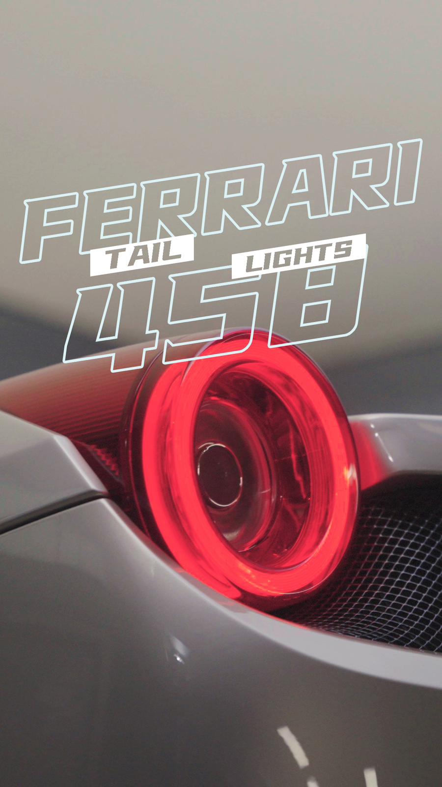 AlphaRex 10-15 Ferrari 458 NOVA-Series Prismatic LED Tail Lights Red Clear