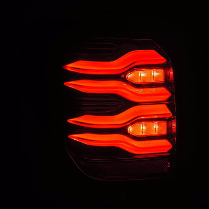 AlphaRex 10-24 Toyota 4Runner LUXX-Series LED Tail Lights Black-Red