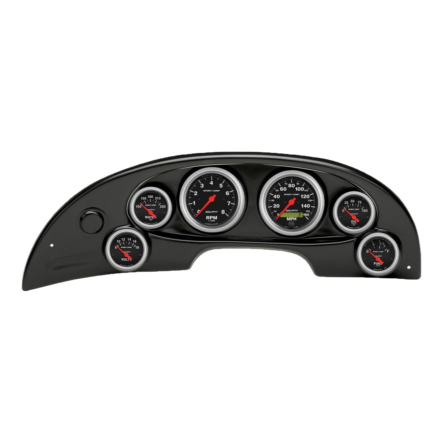 AutoMeter Sport-Comp Direct Fit Dash Kit 94-04 Ford Mustang (2 x 3-3/8in. / 4 x 2-1/16in.) (10008-11)