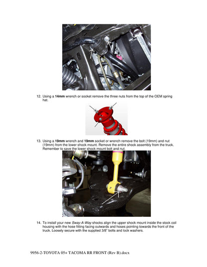 aFe 2.5in Front Coilover Kit w/ Remote Reservoir | Toyota Tacoma (05-17) (101-5600-15)
