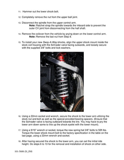 aFe 2.5in Adjustable Front Coilover Kit | Toyota Tundra V6 3.4L (22-23) (101-5600-20)