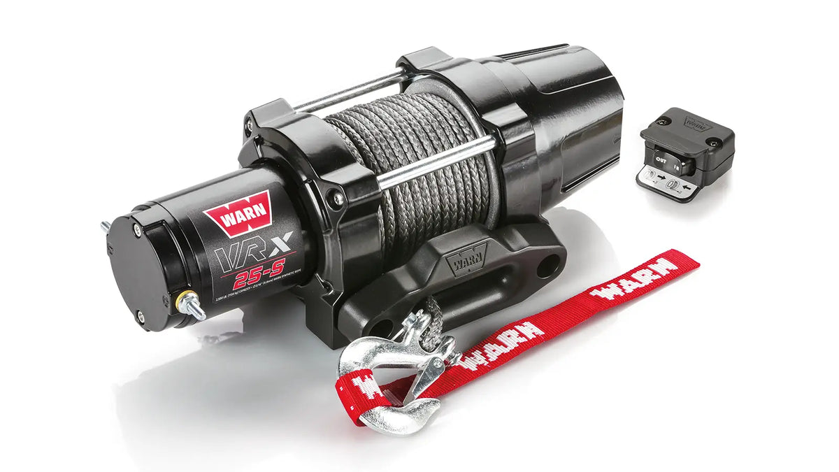 WARN 101020 VRX 25-S ATV UTV Quad Winch 2500 Lb 50' 3/16 Rope Hawse Fairlead