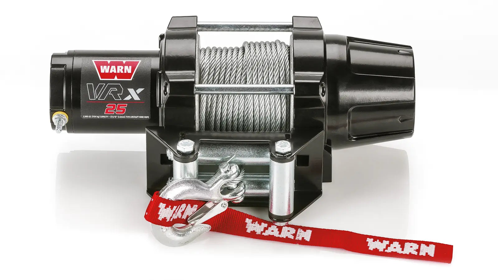 WARN 101025 VRX 25 ATV UTV Quad Winch 2500 Lb 50' 3/16 Cable Roller Fairlead