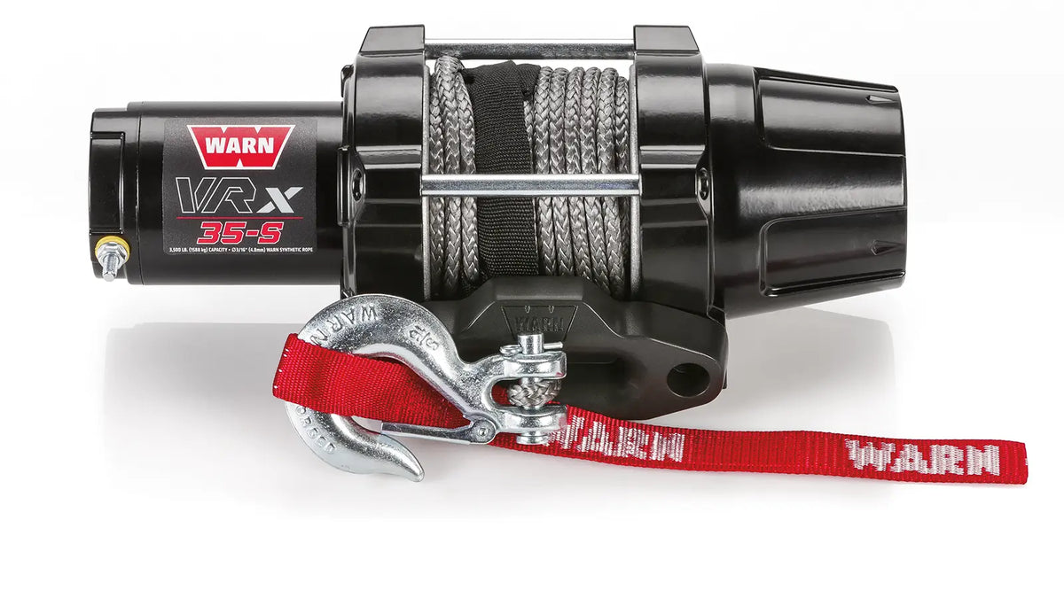 WARN 101030 VRX 35-S ATV UTV Quad Winch 3500 Lb 50' 3/16 Rope Hawse Fairlead