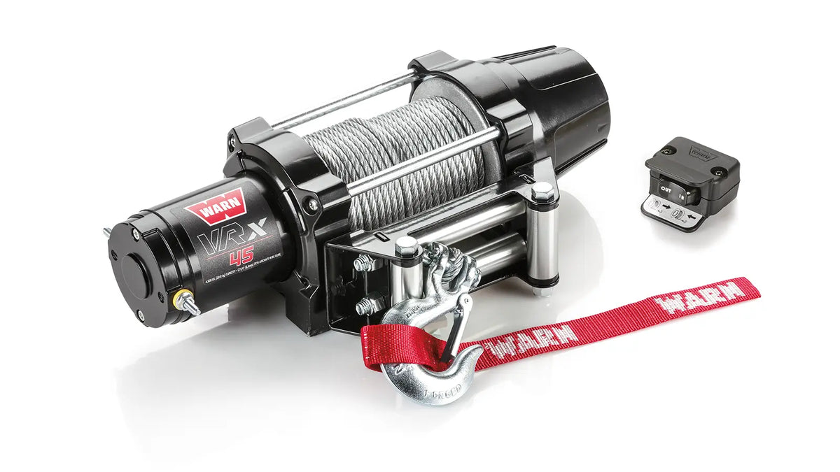 WARN 101045 VRX 45 ATV UTV Quad Winch 4500 Lb 50' 1/4 Cable Roller Fairlead