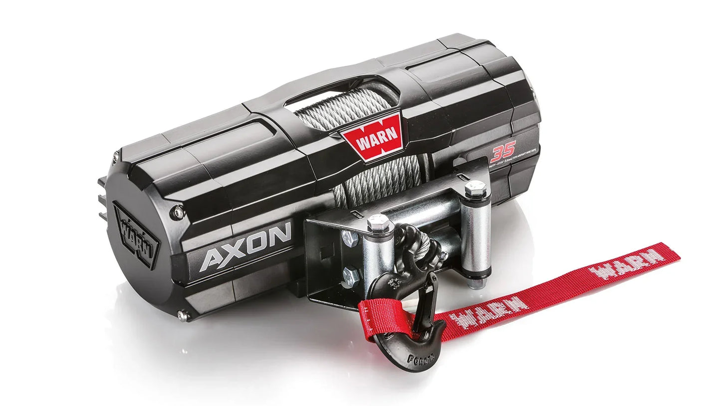 WARN 101135 AXON 35 ATV UTV Quad Winch 3500 Lb 50' 7/32 Cable Roller Fairlead