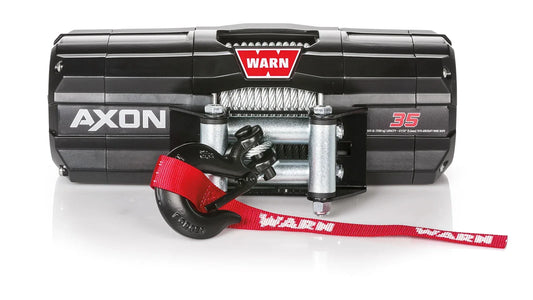 WARN 101135 AXON 35 ATV UTV Quad Winch 3500 Lb 50' 7/32 Cable Roller Fairlead