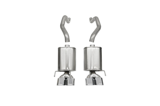 Corsa 2009-2013 Chevrolet Corvette (C6) 6.2L Black Xtreme Axle-Back Exhaust w/4.5in Tips-WheelFlip