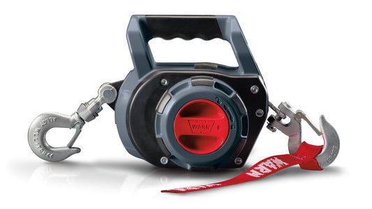 WARN 101575 Hand Held Drill Winch Hoist 750 LBS Come Along 40' Synthetic Rope