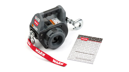 WARN 101575 Hand Held Drill Winch Hoist 750 LBS Come Along 40' Synthetic Rope
