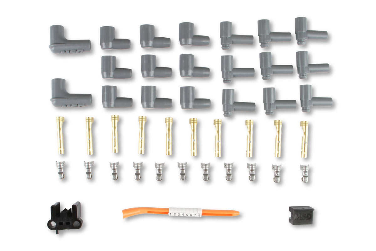 MSD 31199 Super Conductor Spark Plug Wire Set, 8 Cyl Multi-Angle Plug
