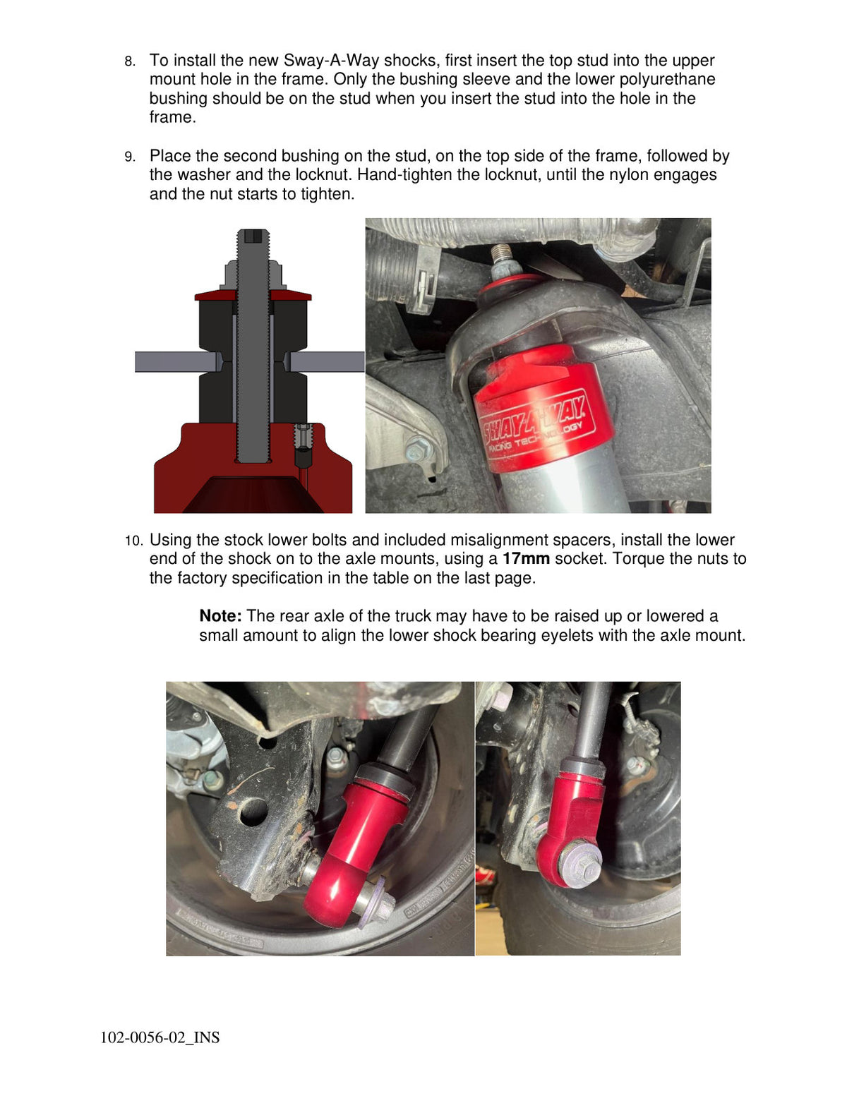 aFe 2.5in Rear Shock Kit | Toyota Tundra V6 3.4L (22-23) (102-0056-02)