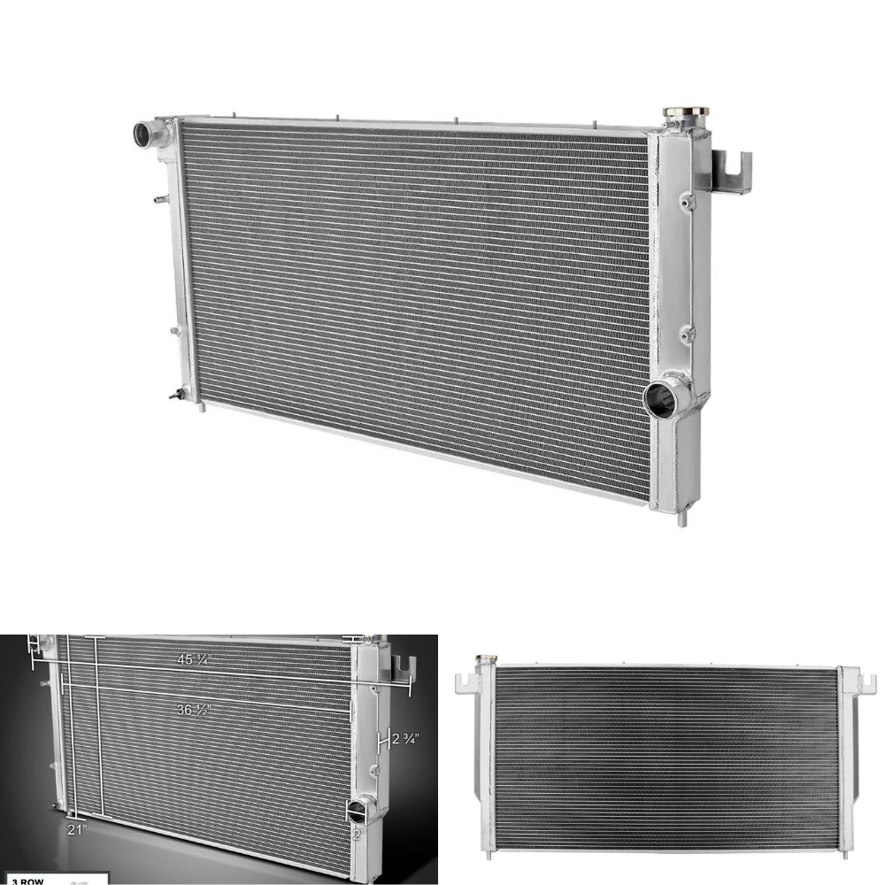 Spec-D Aluminum 3-Row Perf Radiator, 5.9L Turbo Diesel | Dodge RAM 2500/3500 (94-02) (RAD3-RAMDSEL94)