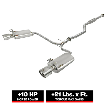 aFe Takeda 2.1/2in to 1.75in SS Cat-Back Exhaust | Honda Accord Coupe (13-14) (49-36609)
