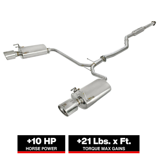 aFe Takeda 2.1/2in to 1.75in SS Cat-Back Exhaust | Honda Accord Coupe (13-14) (49-36609)
