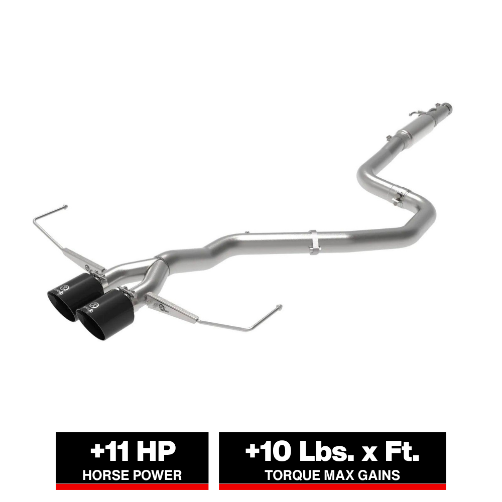 aFe Takeda 3in to 2-1/2in SS Cat-Back Exhaust | Hyundai Veloster 19-21 (49-37011-P)