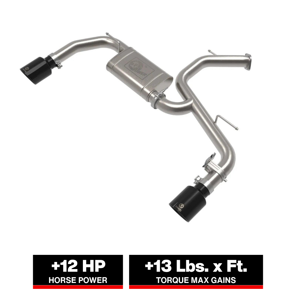 aFe Takeda 3in SS Axle-Back Exhaust w/ Tips | Hyundai Elantra N 22-25 (49-37027-P)