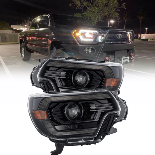 AlphaRex LUXX-Series LED Projector Headlights Alpha-Black | Toyota Tacoma (12-15) (880750)