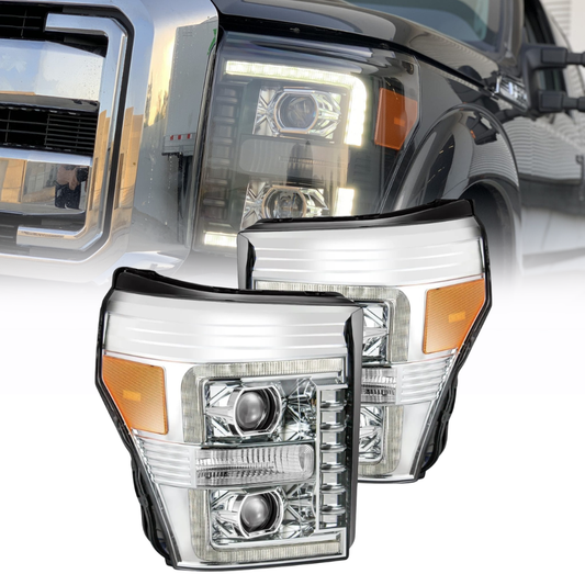 AlphaRex LUXX-Series LED Projector Headlights F-350 F-250 (11-16) w/ Activ Light (880145)