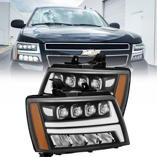 AlphaRex NOVA-Series LED Headlights Plank Style | Chevy Tahoe/Suburban/Avalanche (07-14) (880288)