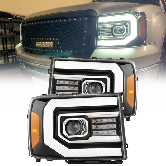 AlphaRex PRO-Series D&S Headlights w/ Activ Light GMC Sierra 1500HD (07-13) (880605)