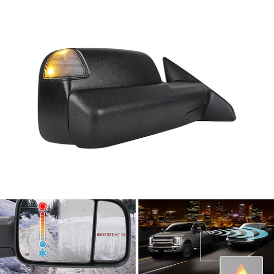 Spec-D Power Adj HD Mirror, Passenger, BSD/Heated, LED | Ram 2500/3500 (19-22) (RMX-RAM1925HP-FS-R)