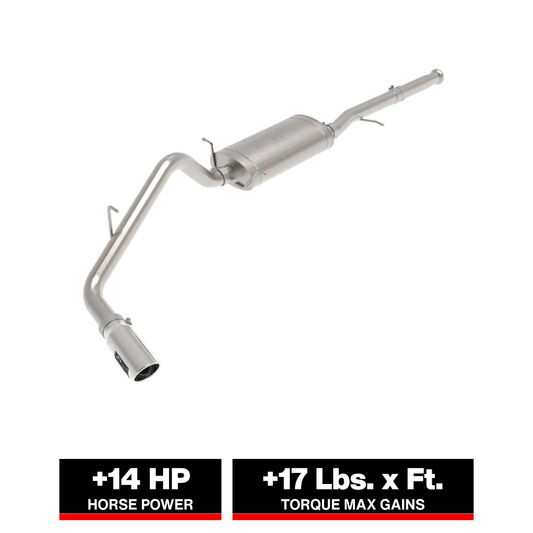 aFe 3in 409 SS Cat-Back Exhaust GM Silverado/Sierra 1500 (09-18) | 1500/LS/WT (49-44136-P)