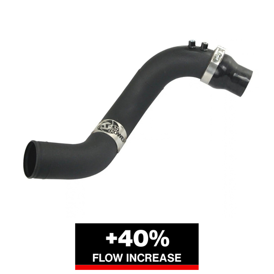 aFe 3in Aluminum Cold Charge Pipe Black | GM Diesel Trucks 04.5-05 V8 6.6L LLY (46-20048)