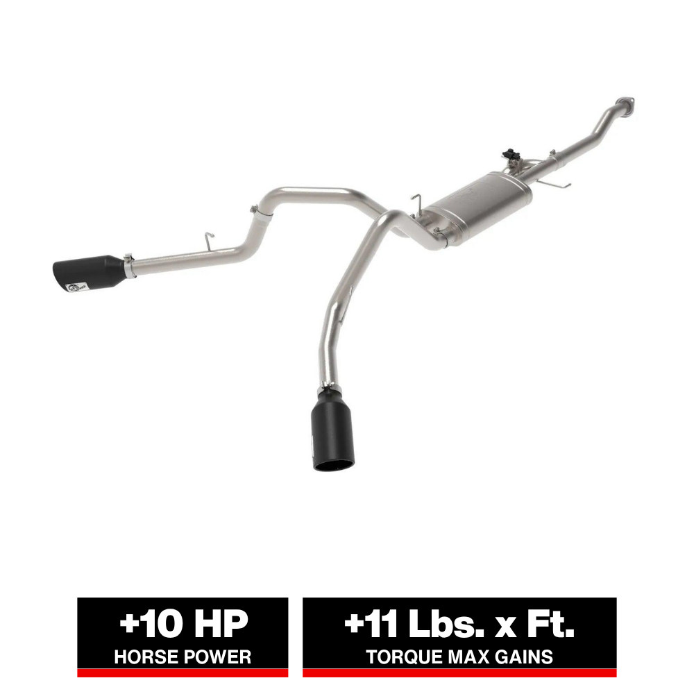 aFe Gemini XV 3in SS Cat-Back w/ Cut-Out | Ford F-150 V6 2.7/3.5L (20-21) (49-33123-B)