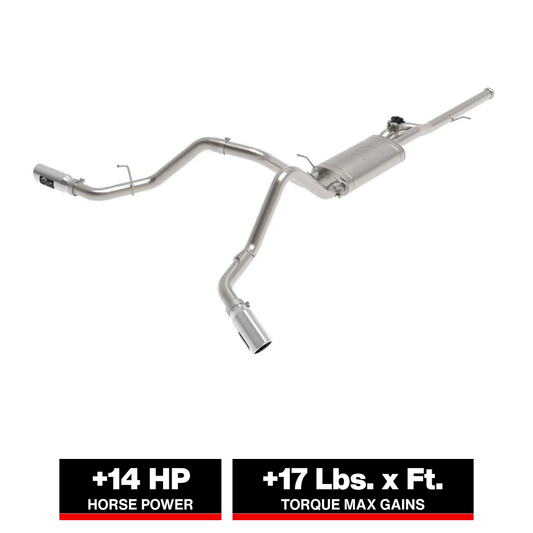 aFe Gemini XV 3in SS Cat-Back Exhaust | Chevy Silverado 1500 LD (19) (49-34132-P)