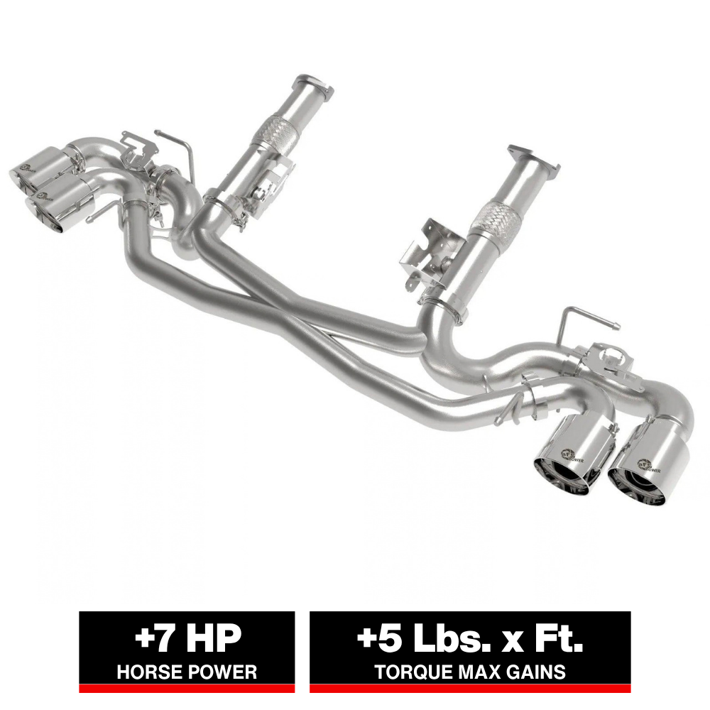 aFe MACH Force-Xp 304 SS Cat-Back Exhaust | Corvette C8 (20-25) (49-34124NM-P)