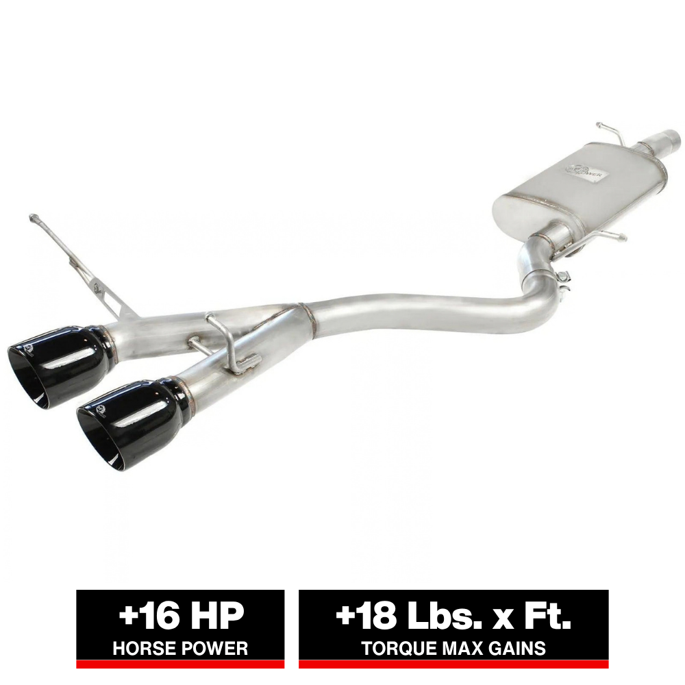 aFe 2.5in SS Cat-Back Exhaust VW R32 | 08 (49-36408-B)