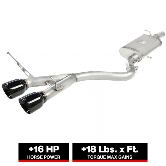 aFe 2.5in SS Cat-Back Exhaust VW R32 | 08 (49-36408-B)